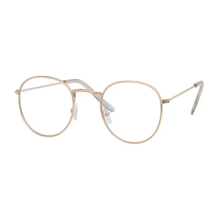 Lunettes rondes monture homme Anti lumière bleue