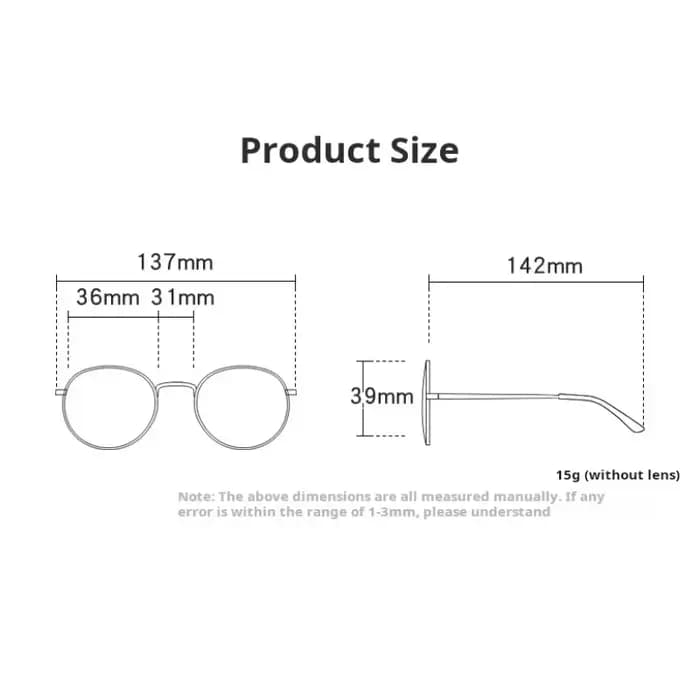 Lunettes optiques rondes en Fiber d'acétate