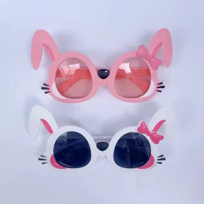 KLASSNUM enfants mignon dessin animé ovale oreilles de lapin lunettes de soleil