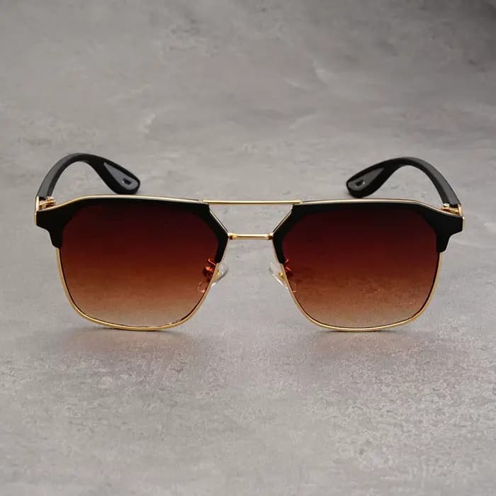 Lunettes de soleil carrées Vintage pour hommes