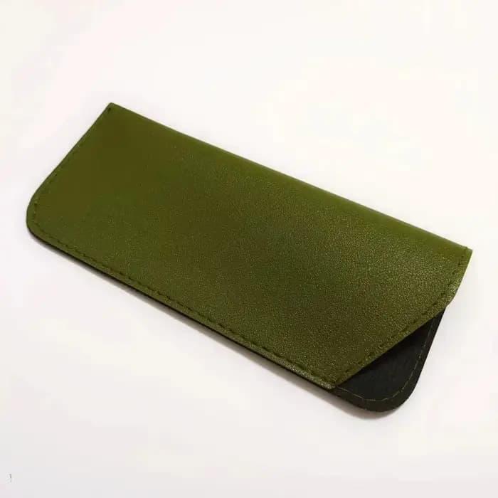 1pc sac à lunettes souple mode PU cuir