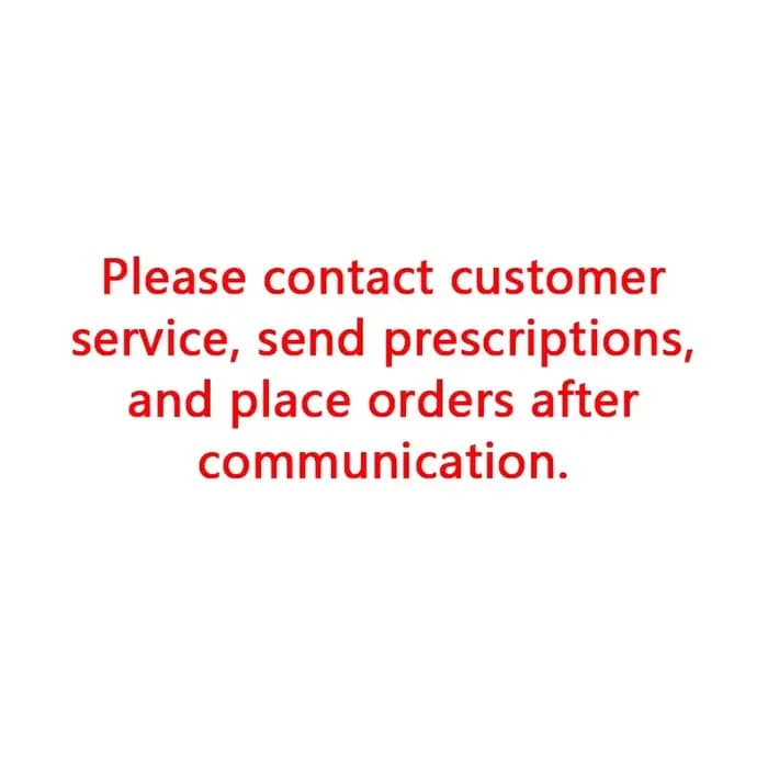 Personnalisez la lentille (commande après consulter le service client)