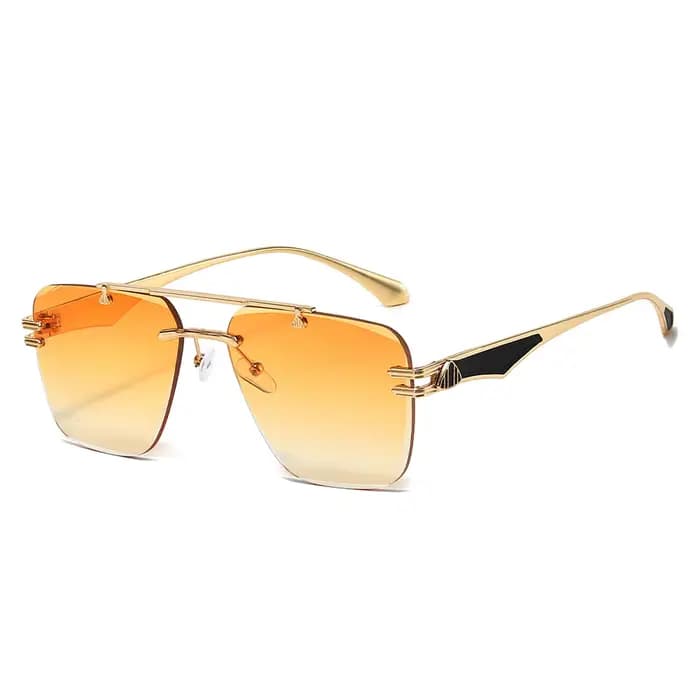 Lunettes de soleil pilote sans monture pour hommes et femmes