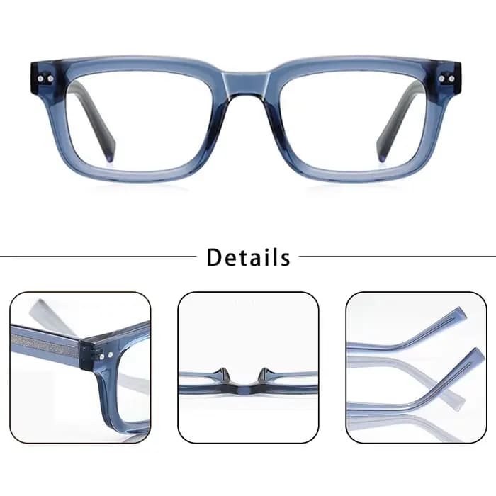 Lunettes carrées rétro pour hommes et femmes