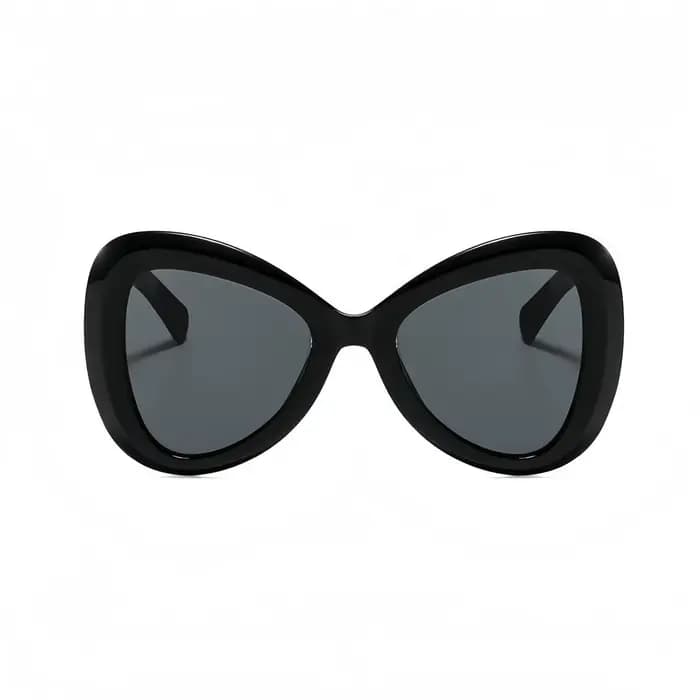 Lunettes à grande monture papillon à la mode avec branches en forme de V