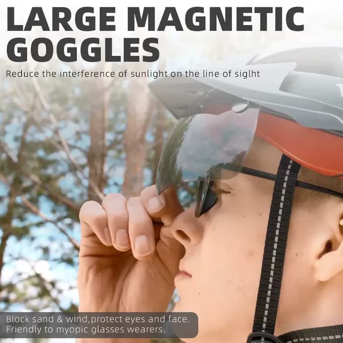 VICTGOAL MTB Casque de vélo Lunettes de protection solaire Hommes Femmes