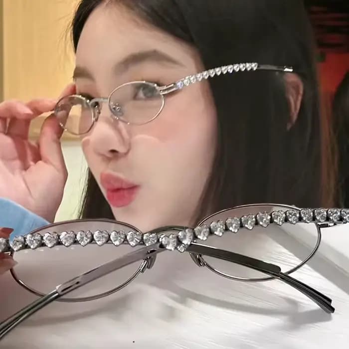 Y2K-Lunettes de soleil ovales en métal biscuits pour hommes et femmes