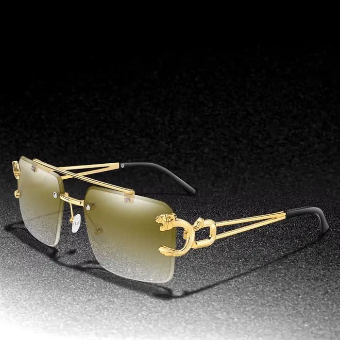3 paires de lunettes de soleil imprimé léopard