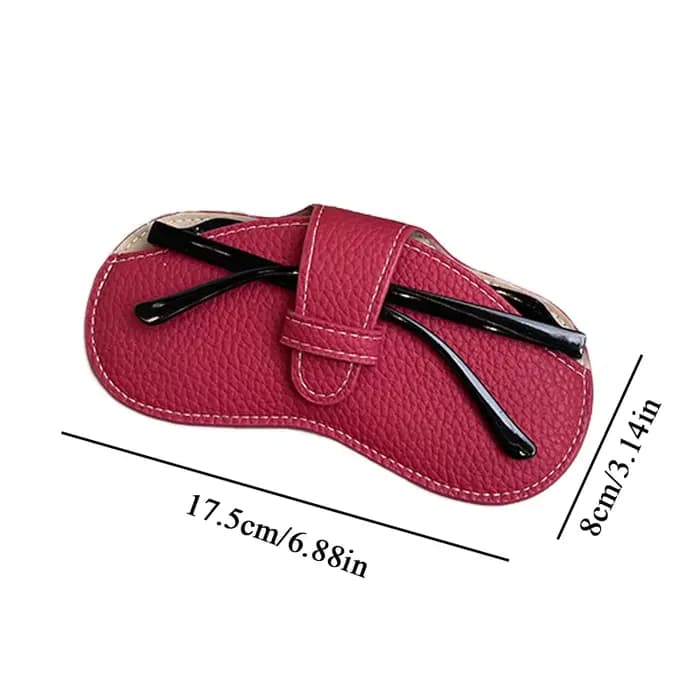 Étui à lunettes en cuir souple pour femmes