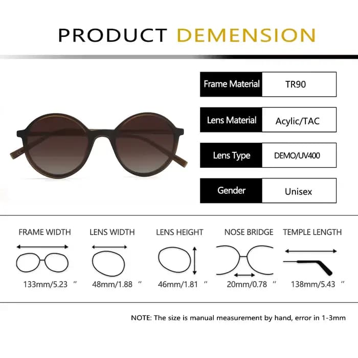 Lunettes de soleil à pince magnétique pour hommes et femmes