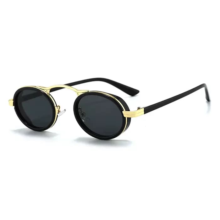 Rétro petit ovale Anti lumière lunettes femmes classique haute qualité nuances mode métal cadre INS