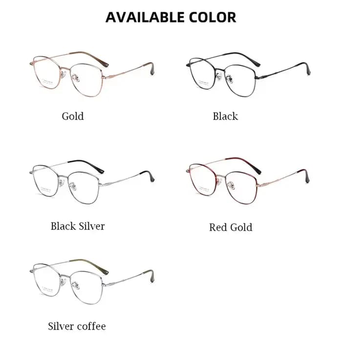 Lunettes de vue anti-lumière bleue en titane pur ultralégères