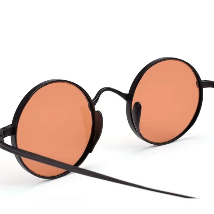 Lunettes de soleil vintage rondes en titane pour hommes et femmes