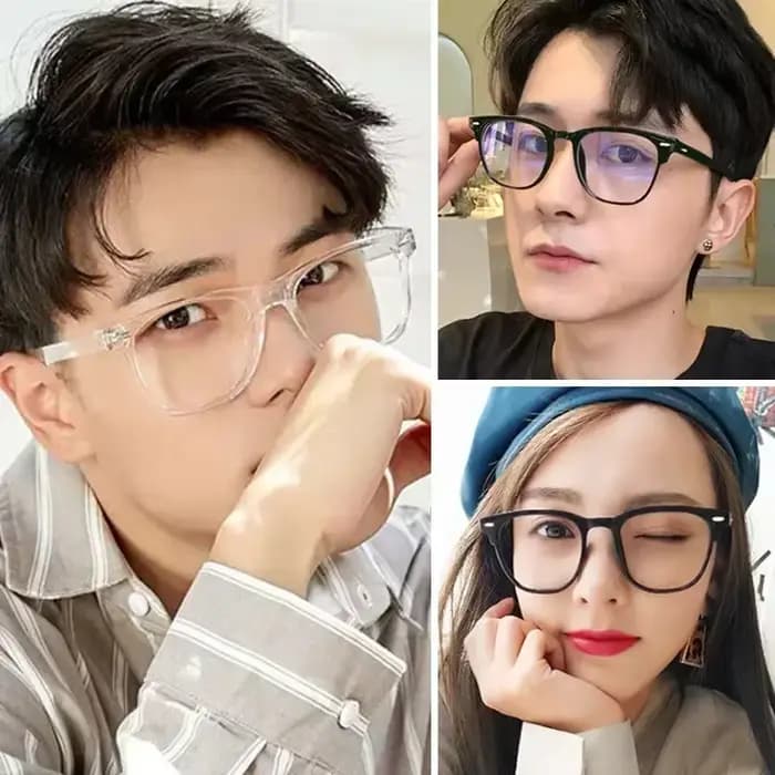 Monture de lunettes d'ordinateur transparente pour hommes et femmes