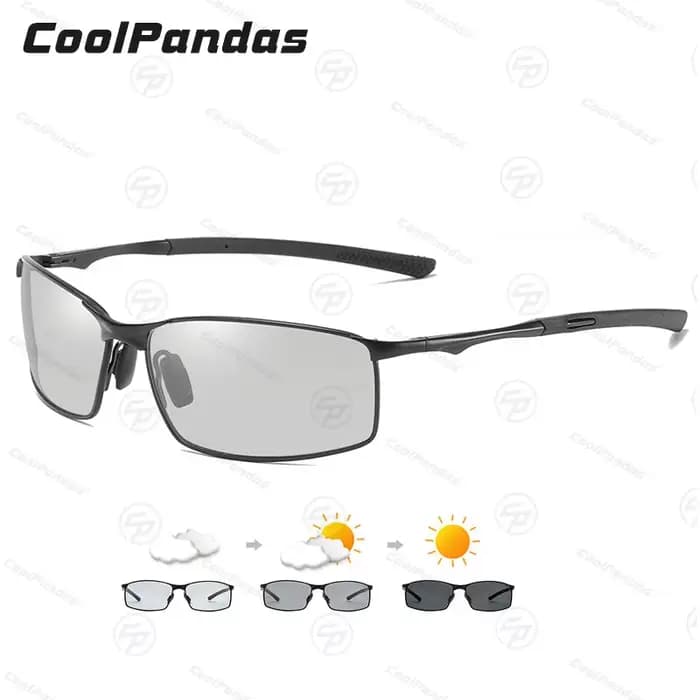 Cooldarer-Lunettes de soleil polarisées photochromiques pour hommes et femmes