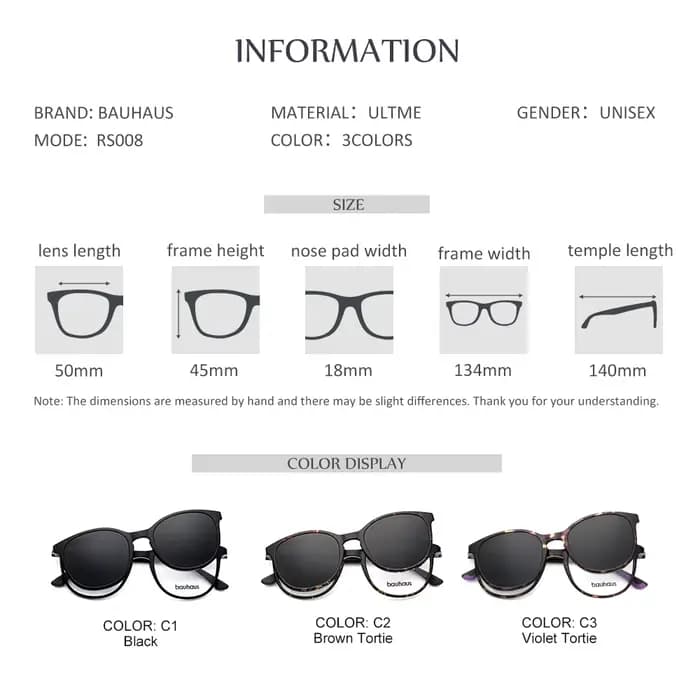 Monture de lunettes avec lentille polarisée