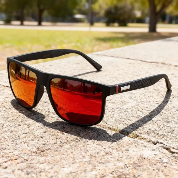 Lunettes de soleil colorées surdimensionnées
