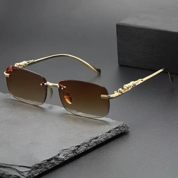 Lunettes de soleil sans monture ovales