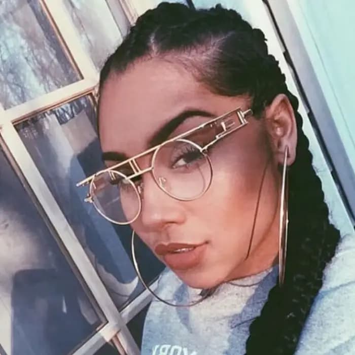 ALOZ MICC-Monture de lunettes rondes pour femmes