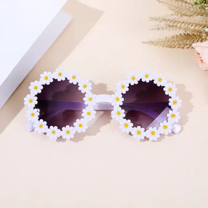 Lunettes de soleil marguerite mignonnes pour enfants