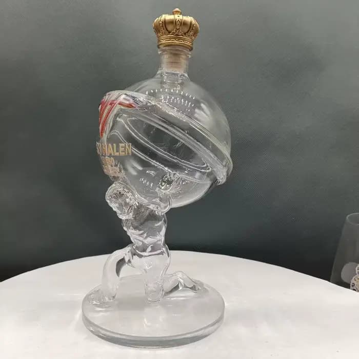 Carafe en verre inspirée de Van Halen, bouteille de whisky 40e anniversaire, décoration de bar, cadeau pour les fans de musique