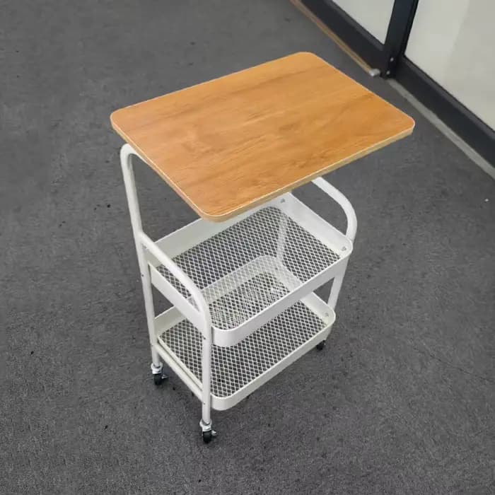 Chariot en bois table basse mobile salon canapé rangement table à thé à roulettes étagère de chambre petite table