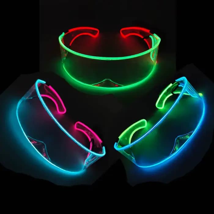 Lunettes Led lumineuses sans fil