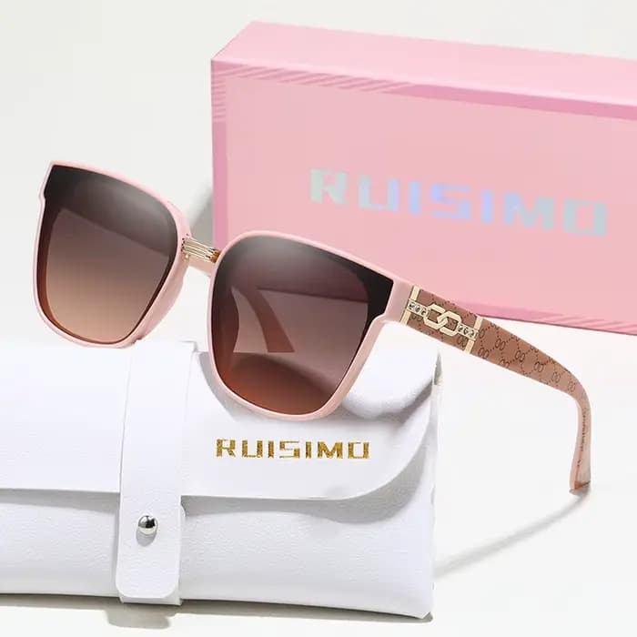 RUISIMO exquis carré lunettes de soleil femmes hommes Simple marque de mode