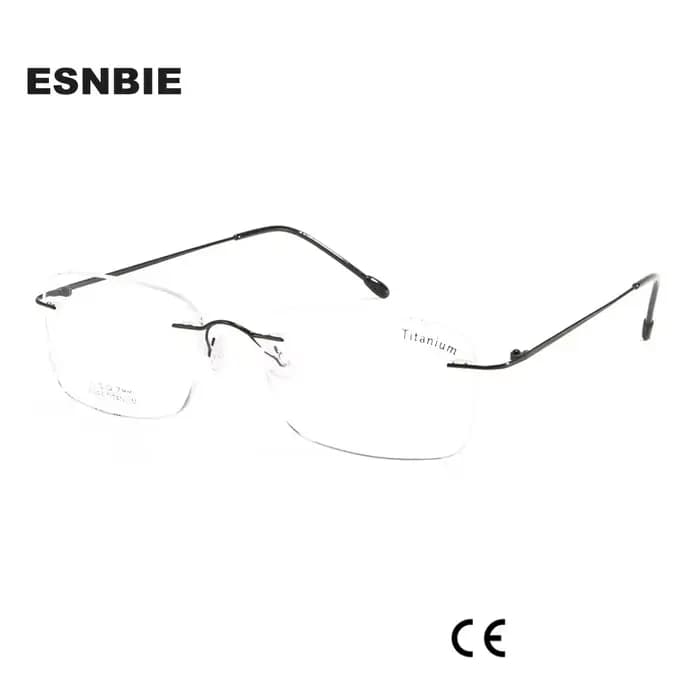 Monture de lunettes Flexible en titane pour hommes