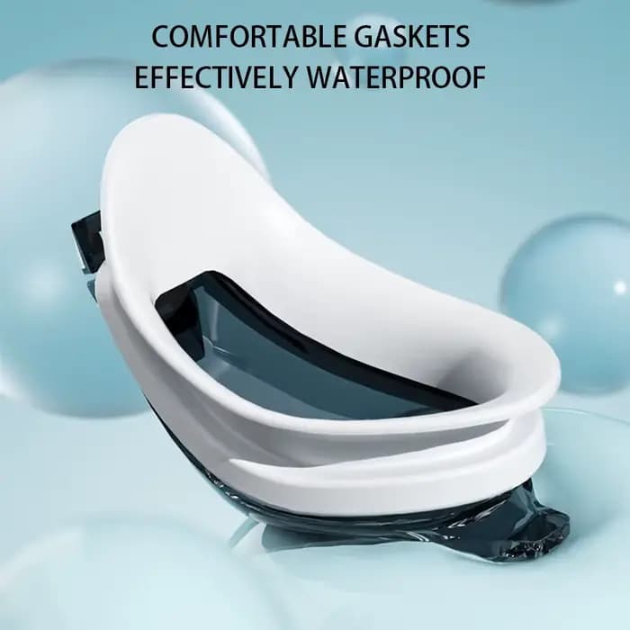 Lunettes de natation pour adultes avec des caractéristiques imperméables et antibuée haute définition