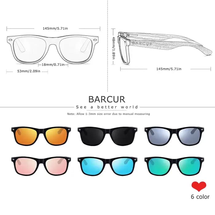 Lunettes de soleil polarisées en bois zèbre pour hommes