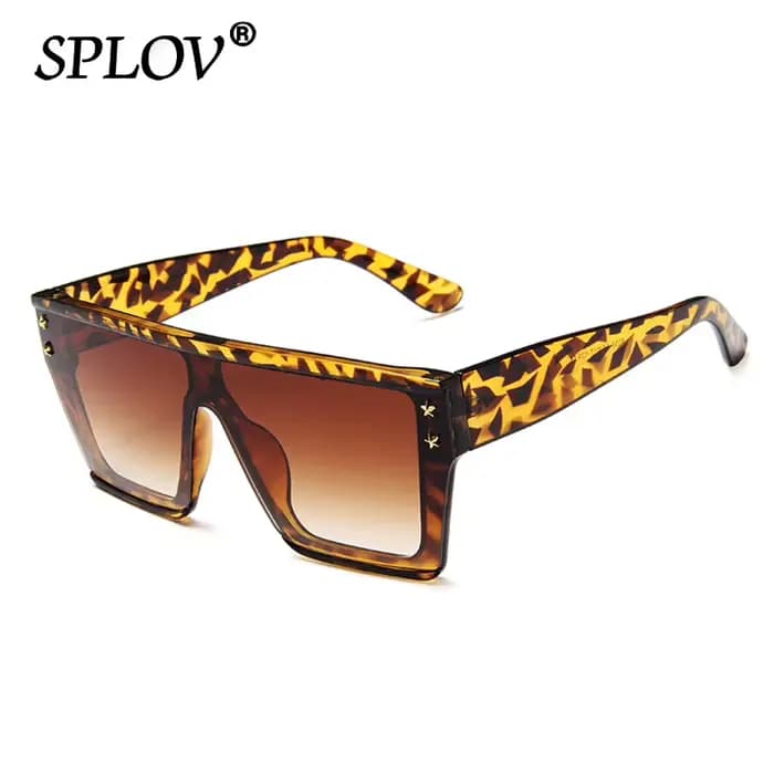 Lunettes de soleil à grande monture pour hommes et femmes