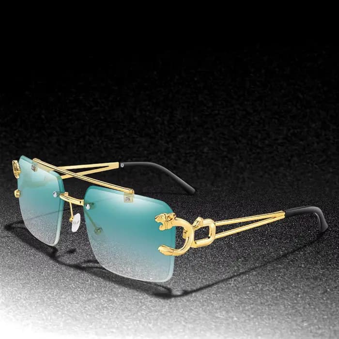3 paires de lunettes de soleil imprimé léopard