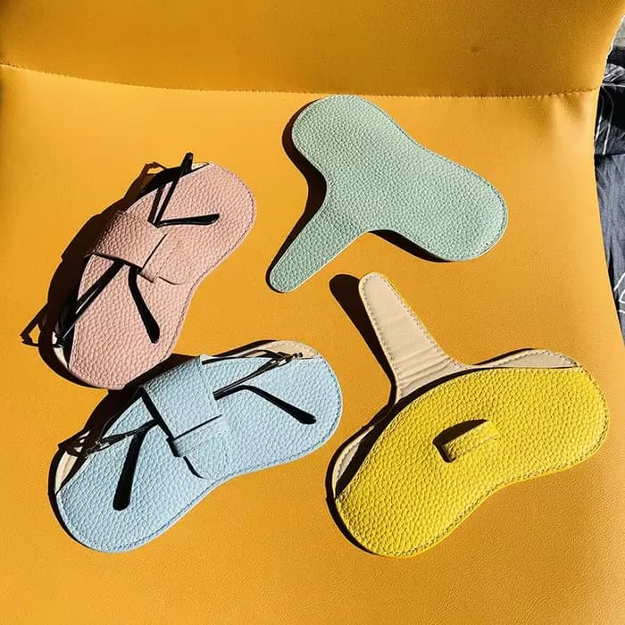 Étui à lunettes en cuir souple pour femmes
