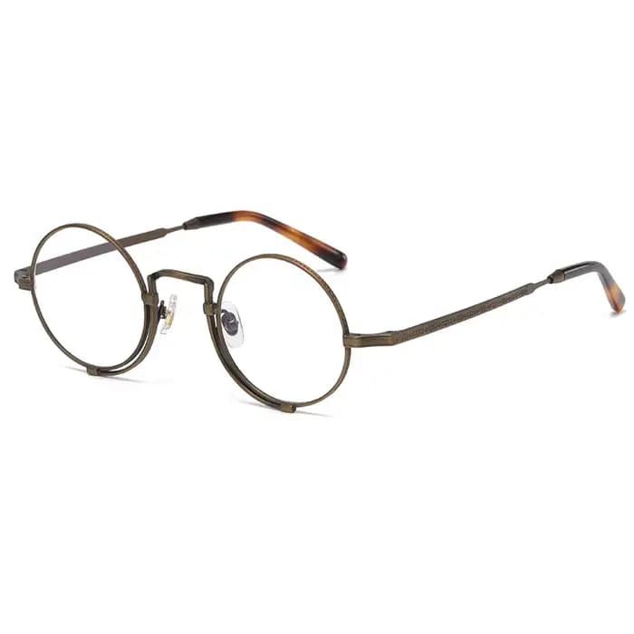 Lunettes Rondes en Titane Pur pour Homme et Femme