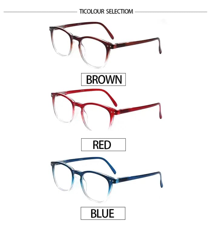 Henotin lunettes de lecture charnières de printemps hommes femmes à la mode lentille claire cadre carré