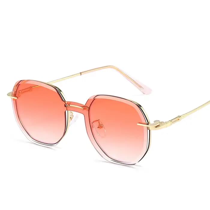 COHK rond aimant lunettes de soleil femmes pince