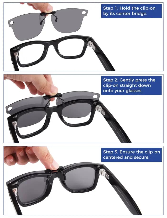 Rarayvix – lunettes de soleil polarisées à clipser