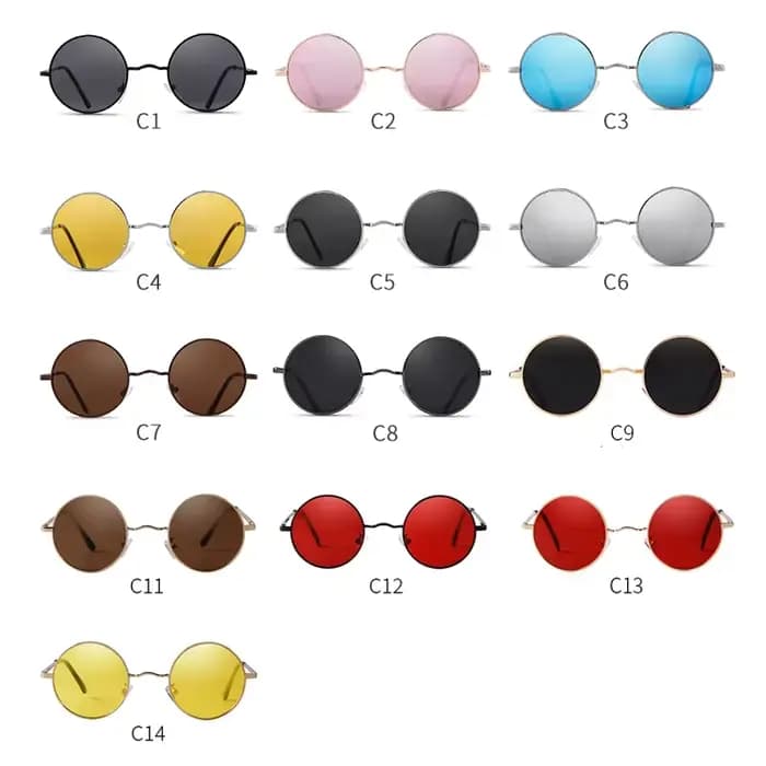 Lunettes de soleil polarisées rondes à la mode