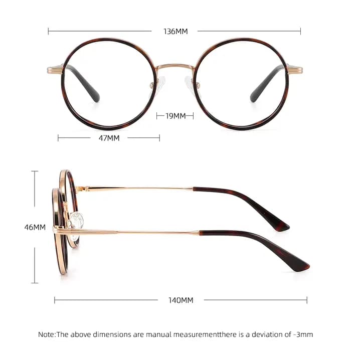 Lunettes rondes Vintage en acétate pour hommes et femmes