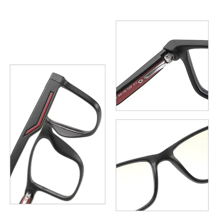Reven2388 TR90 lunettes carrées cadre hommes femmes Vintage Prescription