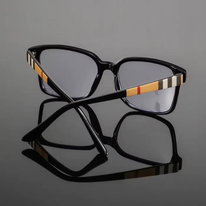 1 paire de lunettes carrées en plastique pour hommes, simples et artistiques, de style universitaire, uniques et polyvalentes, décontractées et relaxantes, avec une ambiance décontractée, lunettes san