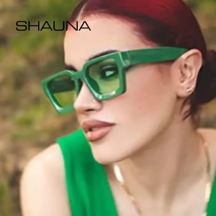 SHAUNA Ins – lunettes de soleil carrées populaires pour femmes et hommes