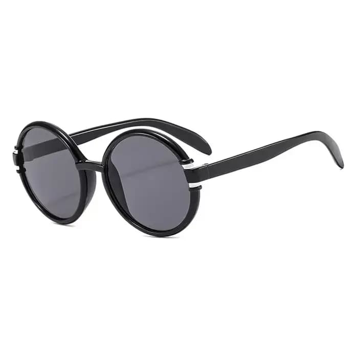 Lunettes de soleil rondes de styliste de marque de luxe pour femmes et hommes, Vintage, à la mode, Punk, surdimensionnées, à grande monture