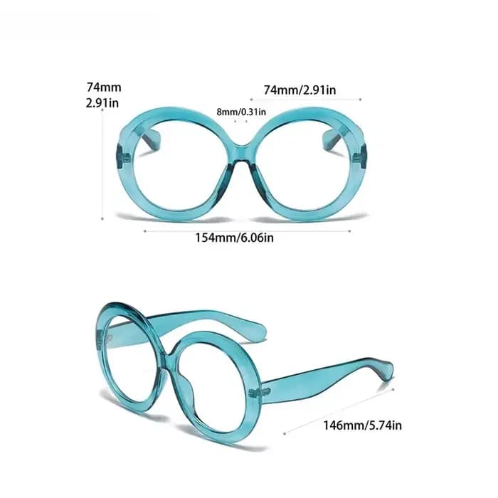 GM LUMIAS surdimensionné rond montures optiques femmes élégant mode Vintage couleur bonbon lunettes