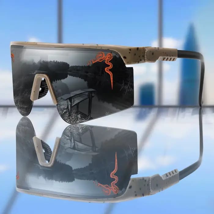 Lunettes de soleil de cyclisme à monture large pour hommes