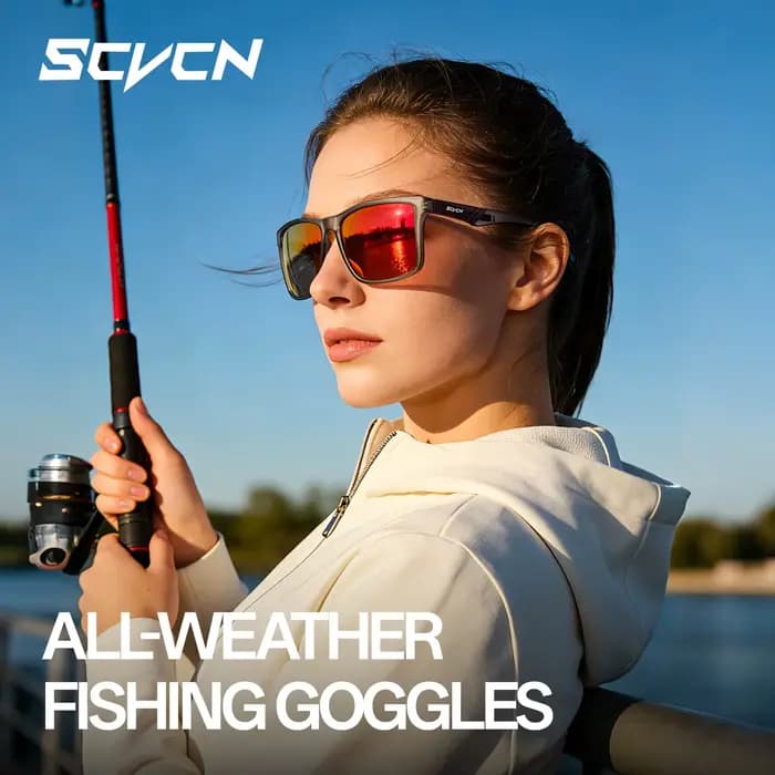 Lunettes de soleil polarisées SCVCN pour la pêche