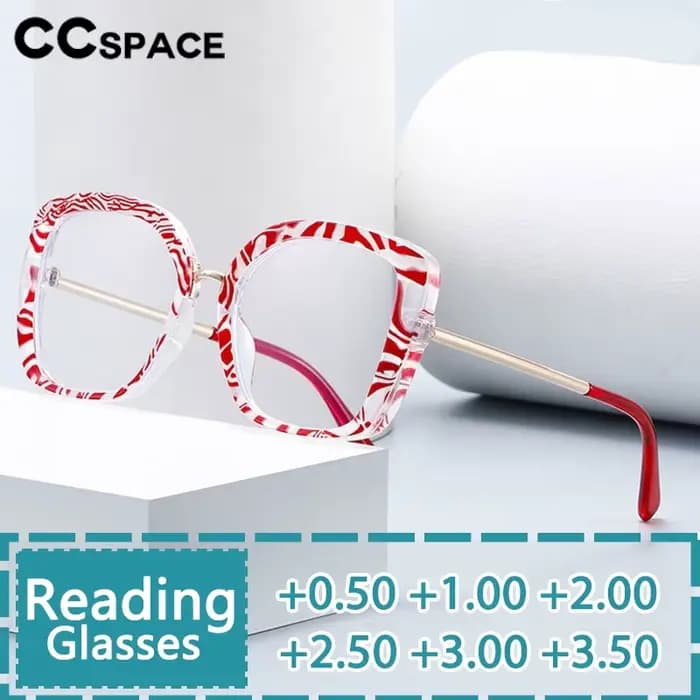 Lunettes de lecture à rayures colorées pour femmes