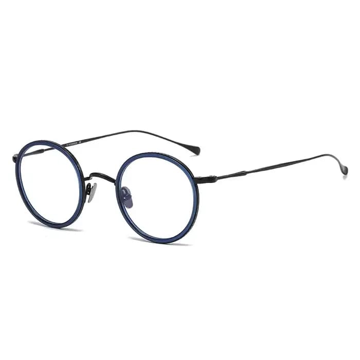 2026 Marque de luxe Designer KMN139 Hommes Rétro Rond Titane Cadre Lunettes Femmes À La Mode Cercle Style Acétate