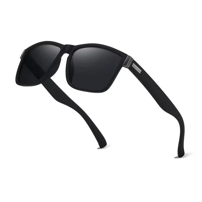 Lunettes de soleil carrées unisexes vintage à motif unique